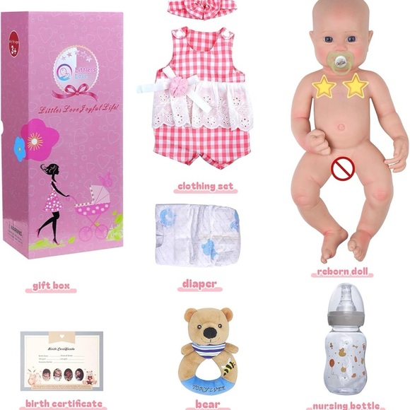 Reborn Baby Dolls Silicone Full Body -16 Inch 5.73lb - Picture 6 of 8